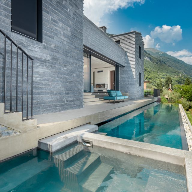 Villa Molli Infinity Pool and Living Room