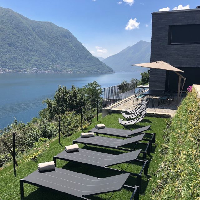 Sunbeds next to the Pool